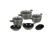 Berlinger Haus Σετ Μαγειρικά Σκεύη 10 Τμχ Αλουμινίου, Crystal Collection, BH-7773