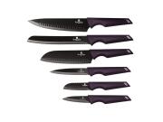 Berlinger Haus Σετ Μαχαίρια 6 τεμαχίων από ανοξείδωτο ατσάλι, Purple Eclipse Collection BH-2597