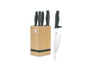 Berlinger Haus Σετ μαχαιριών Ανοξείδωτα 6 τεμ. με Βάση από  Μπαμπού, Matte Green Collection BH-2751