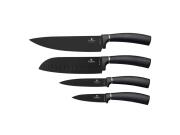 Berlinger Haus Σετ Μαχαίρια 4 Τεμ από Ανοξείδωτο Ατσάλι, Metallic Line Carbon Pro Edition BH-2888