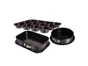 Berlinger Haus Σετ Φόρμας Ζαχαροπλαστικής 3 τεμ carbon pro, Metallic Line Carbon Pro BH-7637