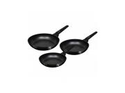 Berlinger Haus Σετ Τηγάνια 3 Τεμ με Τριπλή Αντικολλητική Επίστρωση, Black Vantage Collection BH-8230