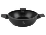 Berlinger Haus Αντικολλητική Ρηχή Κατσαρόλα 28cm με Γυάλινο Καπάκι, Anthracite Collection BH-8128