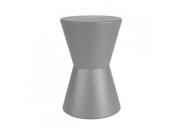 Βοηθητικό  Διακοσμητικό Τραπεζάκι Σαλονιού Κομοδίνο Μεταλλικό Σε Γκρι Χρώμα, 29.5x45 cm