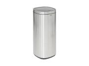 Μεταλλικός Κάδος Απορριμμάτων 50L με Καπάκι από Ανοξείδωτο Ατσάλι, 30x30x73.5 cm