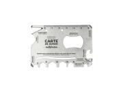 Πολυεργαλείο Πορτοφολιού Μεταλλική Κάρτα 16 σε 1 από Ανοξείδωτο Ατσάλι, 8x0.5x5.5 cm