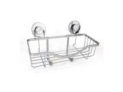 Επιτοίχια Μεταλλική Ραφιέρα Μπάνιου με Βεντούζες, 30x13.5x15 cm