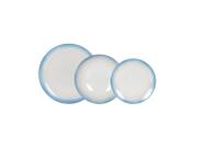 Σετ Σερβίτσιο 12 Τεμαχίων για Φαγητό, Σούπα και Γλυκό, Σε Άσπρο Μπλε Χρώμα