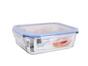 Γυάλινο Φαγητοδοχείο Τάπερ με Χωρητικότητα 1500ml και Αεροστεγές Καπάκι με Σιλικόνη