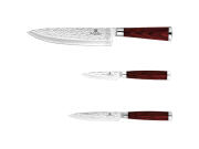 Berlinger Haus Σετ μαχαιριών 3 τεμ. σε κόκκινο ξύλο, BH-2485