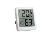 Ασύρματο Ψηφιακό Θερμόμετρο και Μίνι Μετεωρολογικός Σταθμός με Υγρόμετρο σε Λευκό Χρώμα, 4.5x5.5 cm