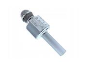 Aria Trade Ασύρματο Μικρόφωνο Καραόκε με Ενσωματωμένο Ηχείο Bluetooth MP3 Player Ασημί