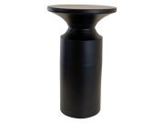 Βοηθητικό Μεταλλικό Τραπεζάκι, Κομοδίνο σε Μαύρο Χρώμα, 33x55 cm, Side Table