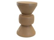 Βοηθητικό Μεταλλικό Τραπεζάκι, Κομοδίνο σε Καφέ Χρώμα, 30.5x50.5 cm, Side Table