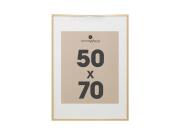 Κορνίζα Τοίχου για Φωτογραφίες με Ξύλινο Πλαίσιο σε Χρυσό Χρώμα, 50x70 cm