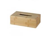 Ξύλινη Θήκη για Χαρτομάντηλα από Ξύλο Bamboo σε Καφέ Χρώμα, 25x14x8.7 cm