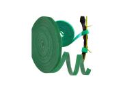 Αυτοκόλλητη ταινία Velcro για Στήριξη Φυτών, Και Λουλουδιών σε Πράσινο Χρώμα, 1x500 cm