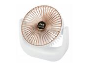 Ασύρματος Ανεμιστήρας Γραφείου USB  με Επαναφορτιζόμενη Μπαταρία 4.5W σε Λευκό Χρώμα, 20x21.5 cm