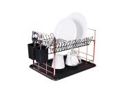 Berlinger Haus Διπλή Πιατοθήκη Στεγνωτήριο με Δίσκο Αποστράγγισης, Black Rose BH-6774