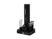 Berlinger Haus Σετ Κρασιού 6 Τεμαχίων Ηλεκτρικό Ανοιχτήρι Τιρμπουσόν με Βάση, Black Rose BH-9653