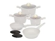 Berlinger Haus Σετ Αντικολλητικά Μαγειρικά Σκεύη 10 τεμ από Αλουμίνιο, Sahara Collection  BH-8080N