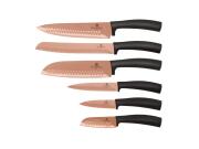 Berlinger Haus Σετ Μαχαίρια 6 Τεμ Ανοξέιδωτα με Επίστρωση Τιτανίου, Metallic Line Rose Gold BH-2611N
