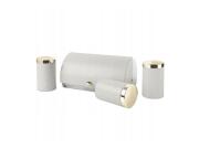 Berlinger Haus Σετ Ψωμιέρα με Δοχεία Καφέ, Ζάχαρης και Τσάι 4 τμχ Ανοξείδωτα, Sahara BH-6739