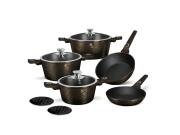 Berlinger Haus Σετ Μαγειρικά Σκεύη 10 Τεμ απο Αλουμίνιο, Primal Gloss Collection black BH-8243