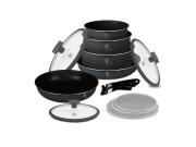 Berlinger Haus Σετ Μαγειρικά Σκεύη 12 τμχ Αντικολλητικά με Πάτο Induction, Anthracite BH-8252