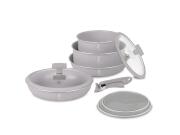 Berlinger Haus Σετ Αντικολλητικά Μαγειρικά Σκεύη 9 Τεμ από Αλουμίνιο, Taupe Collection BH-8255