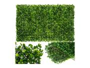 Συνθετική Φυλλωσιά με Πλαστικό Πλέγμα Βούξος, σε Πράσινο Χρώμα  60x40 cm