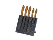 Edenberg Σετ Μαχαίρια Κουζίνας 6 τεμαχίων από Ανθρακούχο Ατσάλι με Μαγνητική Βάση, EB-970