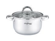 Cheffinger Κατσαρόλα με Καπάκι 20cm, από Ανοξείδωτο Ατσάλι, CF-SS20