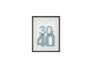 Κορνίζα για Φωτογραφίες με Πασπαρτού και Ξύλινη Μαύρη Λεπτομέρεια,  30x40 cm