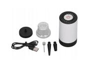 Επαναφορτιζόμενη Αντλία Κενού Αέρος για Σακούλες Τροφίμων σε Μαύρο Χρώμα με 5 Ακροφύσια