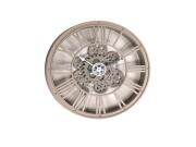 Ρολόι Τοίχου 38 cm με Περιστρεφόμενο Μηχανισμό και Ρωμαϊκούς Αριθμούς σε Χρώμα Καπουτσίνο