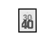 Ξύλινη Κορνίζα με Μαύρο Πλαίσιο από MDF, για Οριζόντια ή Κάθετη Τοποθέτηση, 30x40 cm