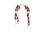 Kinzo Αψίδα Κήπου Αναρρίχησης Φυτών Μεταλλική Διακοσμητική Πέργκολα Εισόδου, 140x240 cm