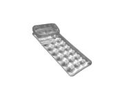 Bestway Φουσκωτό Στρώμα Θαλάσσης Ποτηράτο, με Προσκέφαλο σε Ασημί Χρώμα, 71x188 cm, 58894