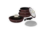 Berlinger Haus Σετ Αντικολλητικά Μαγειρικά Σκεύη 9 Τεμ από Αλουμίνιο, Leonardo Collection, BH-8254