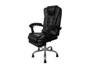 Περιστρεφόμενη Καρέκλα Γραφείου με Υποπόδιο, Ρυθμιζόμενο 'Υψος, Μπράτσα και Δυνατότητα Ανάκλισης