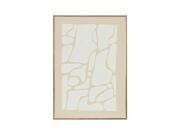 Διακοσμητικός Πίνακας Ανάγλυφη Υφή 3D σε Μπεζ Χρώμα, 50x70 cm