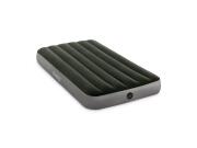 Intex Μονό Φουσκωτό Στρώμα με Βελούδινη Επένδυση και Τρόμπα Μπαταρίας, 191x99x25 cm, 64777