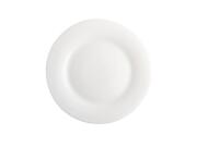 Λευκό Στρογγυλό Επίπεδο Κεραμικό Πιάτο Διαμέτρου 25 cm