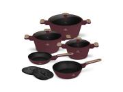 Berlinger Haus Σετ Αντικολλητικά Μαγειρικά Σκεύη 10 τεμ από Αλουμίνιο, Leonardo Collection BH-8305