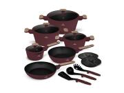 Berlinger Haus Σετ Αντικολλητικά  Μαγειρικά Σκεύη 15 Τεμ από Αλουμίνιο, Leonardo Collection BH-8306