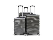 Σετ Βαλίτσες Ταξιδίου ABS 3 τμχ με Τηλεσκοπική Λαβή Ροδάκια και Κλείδωμα Ασφαλείας Γκρι, ABS04 GRAY