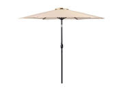 Ομπρέλα Δαπέδου Στρογγυλή, με Κλίση, Μεταλλική, σε μπεζ χρώμα, 270x270x240 cm