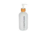 Γυάλινος Διανεμητής Dispenser Δοχείο για Conditioner και Κρεμοσάπουνο σε Λευκό Χρώμα 500ml