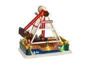 Χριστουγεννιάτικο Φωτιζόμενο Διακοσμητικό Κούνια Βάρκα, με Μουσική και Κίνηση 32.5x22x32 cm